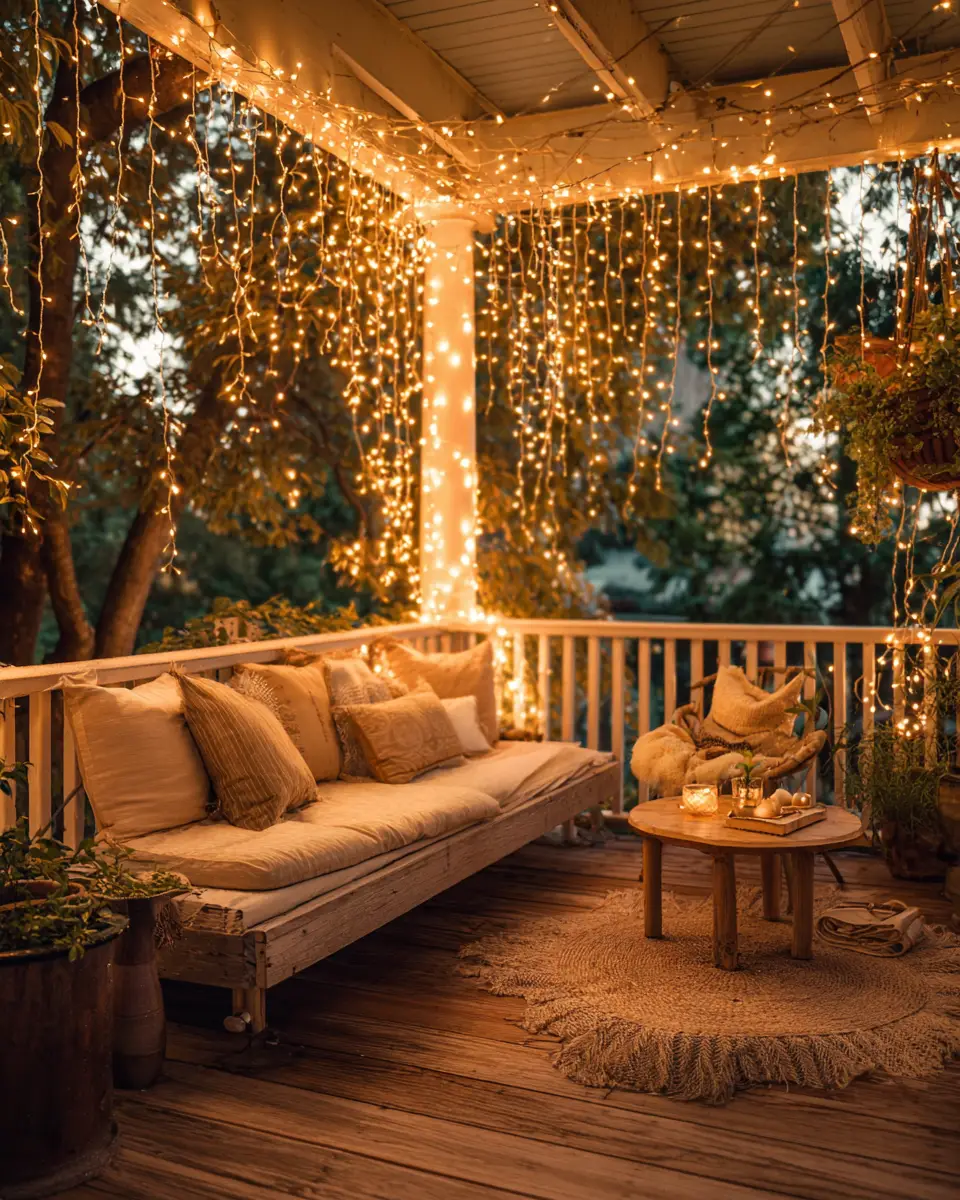 Sage Green Boho Patio Decor Ideas