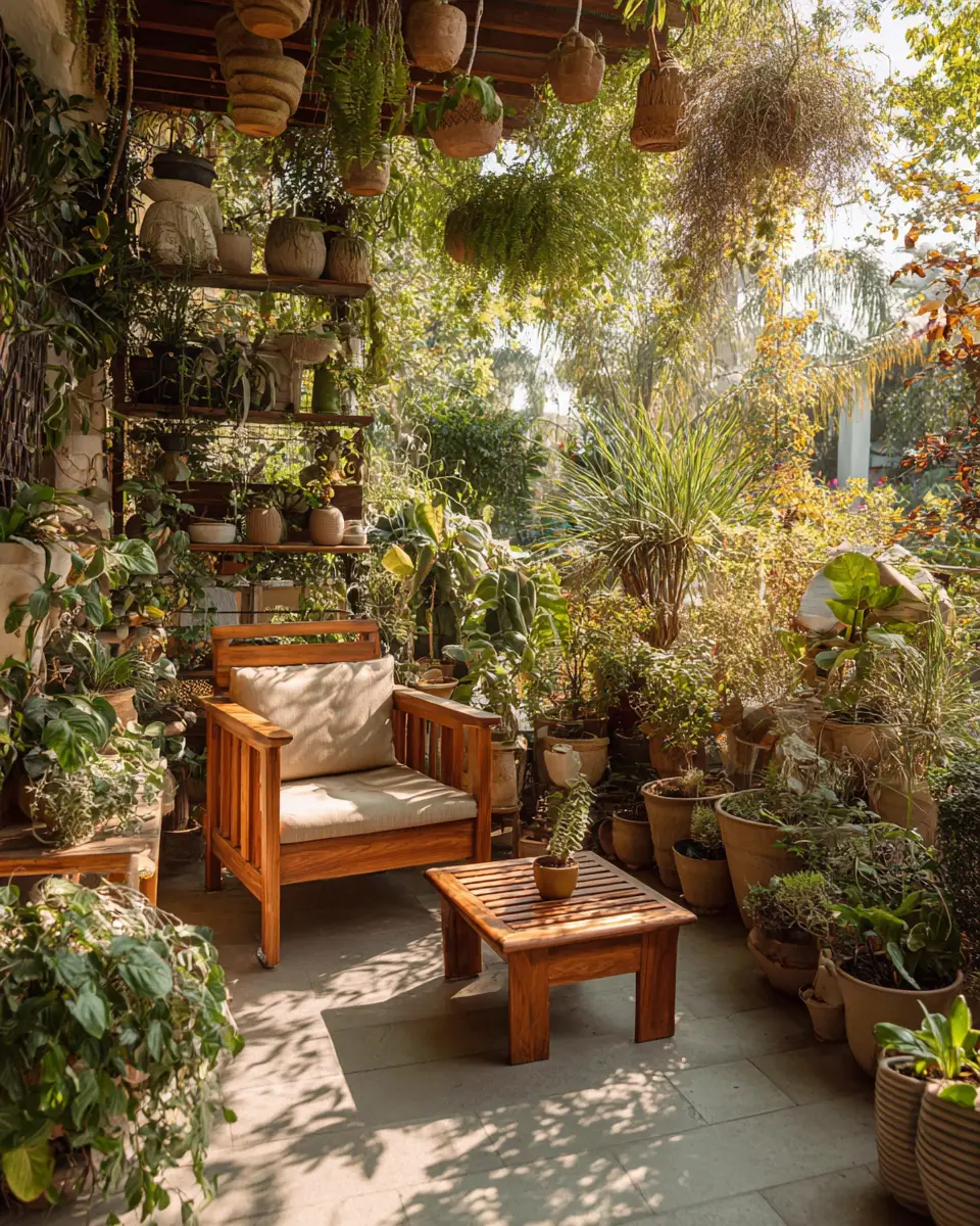 Sage Green Boho Patio Decor Ideas