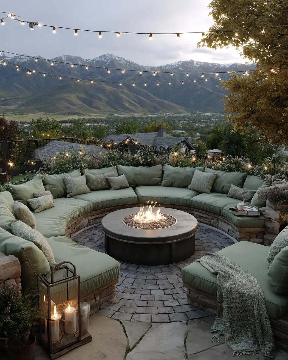 Sage Green Boho Patio Decor Ideas