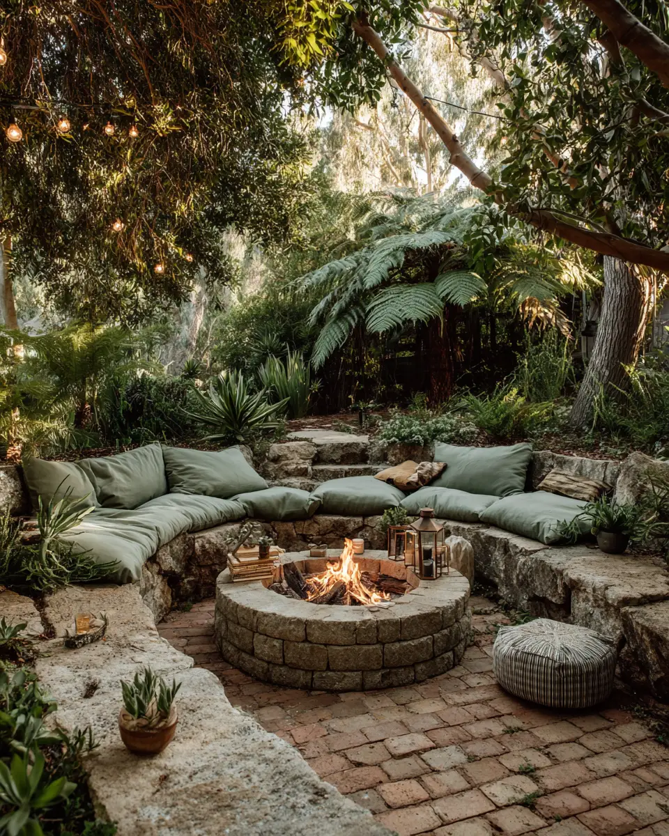 Sage Green Boho Patio Decor Ideas
