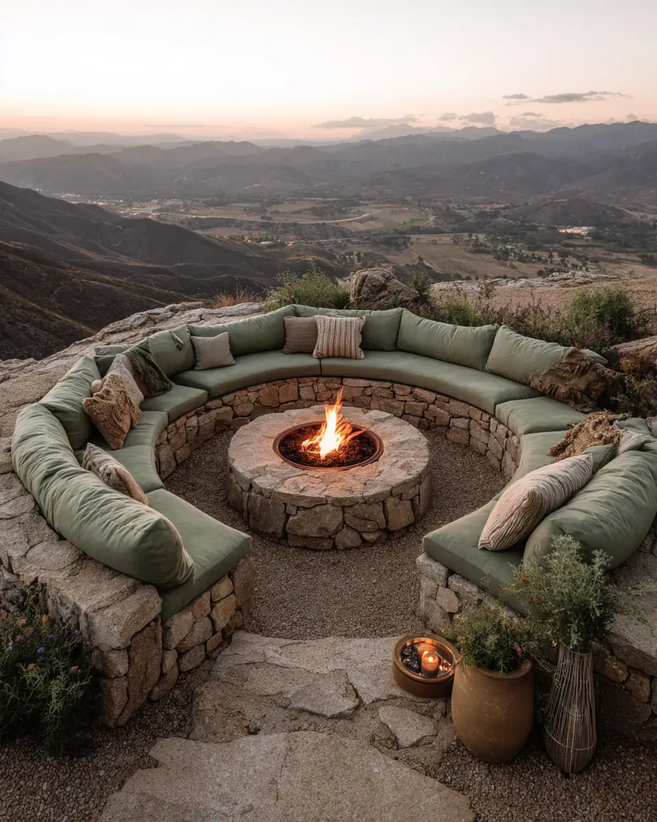 Sage Green Boho Patio Decor Ideas