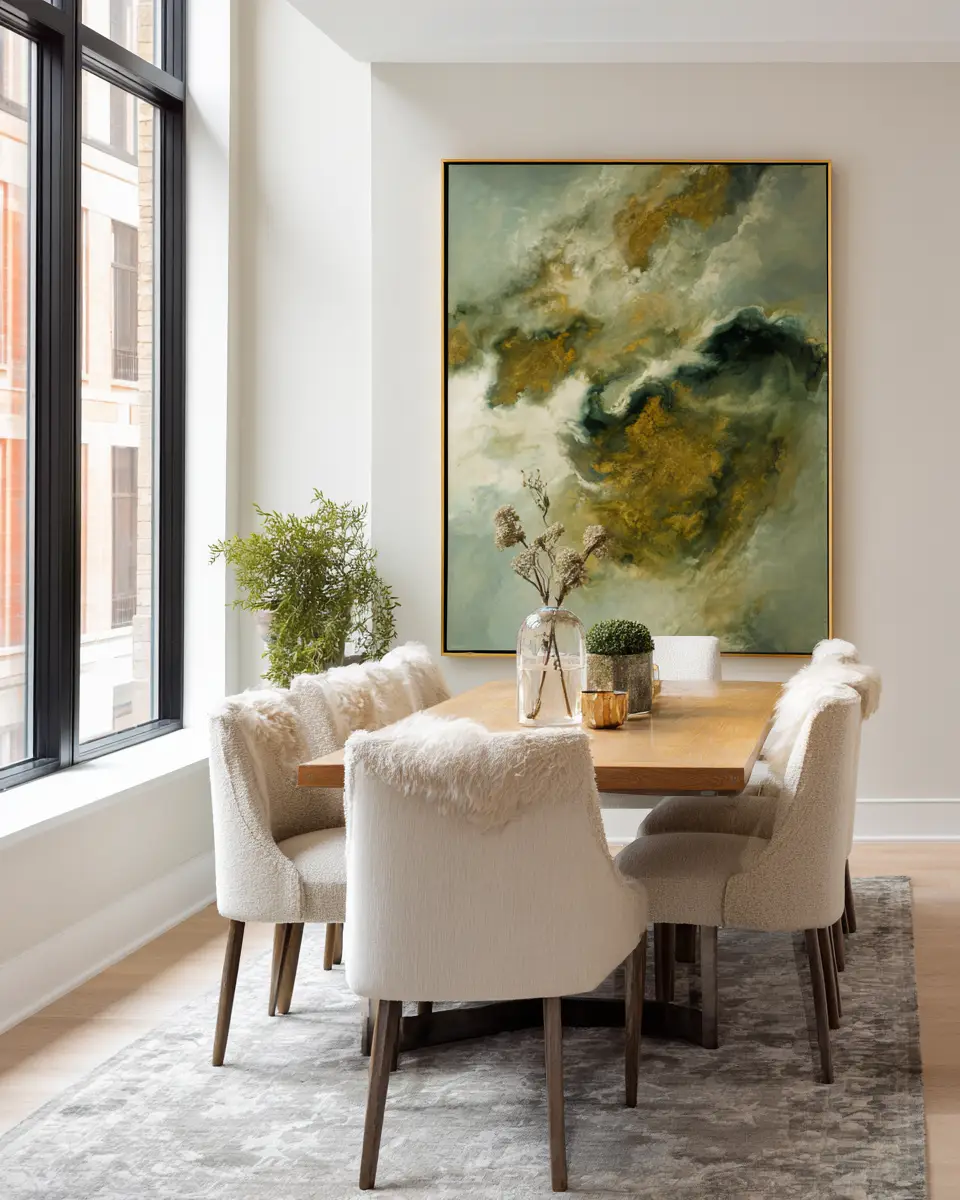 Sage Green Classic Dining Room Decor Ideas