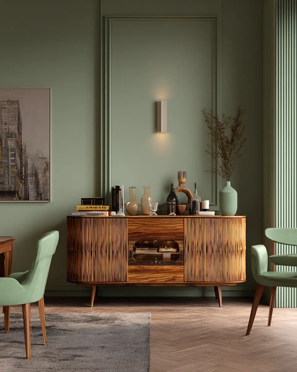 Sage Green Classic Dining Room Decor Ideas