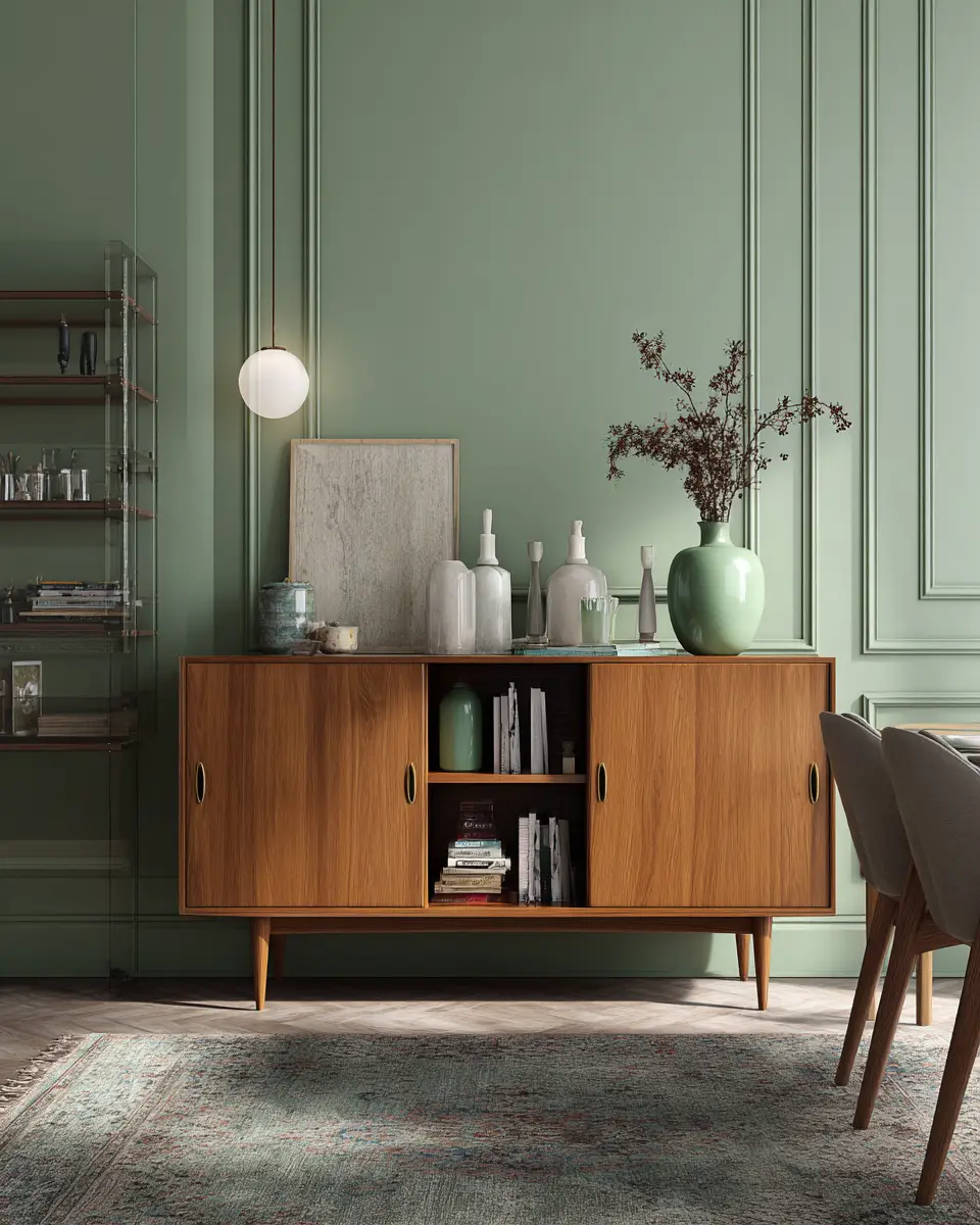 Sage Green Classic Dining Room Decor Ideas