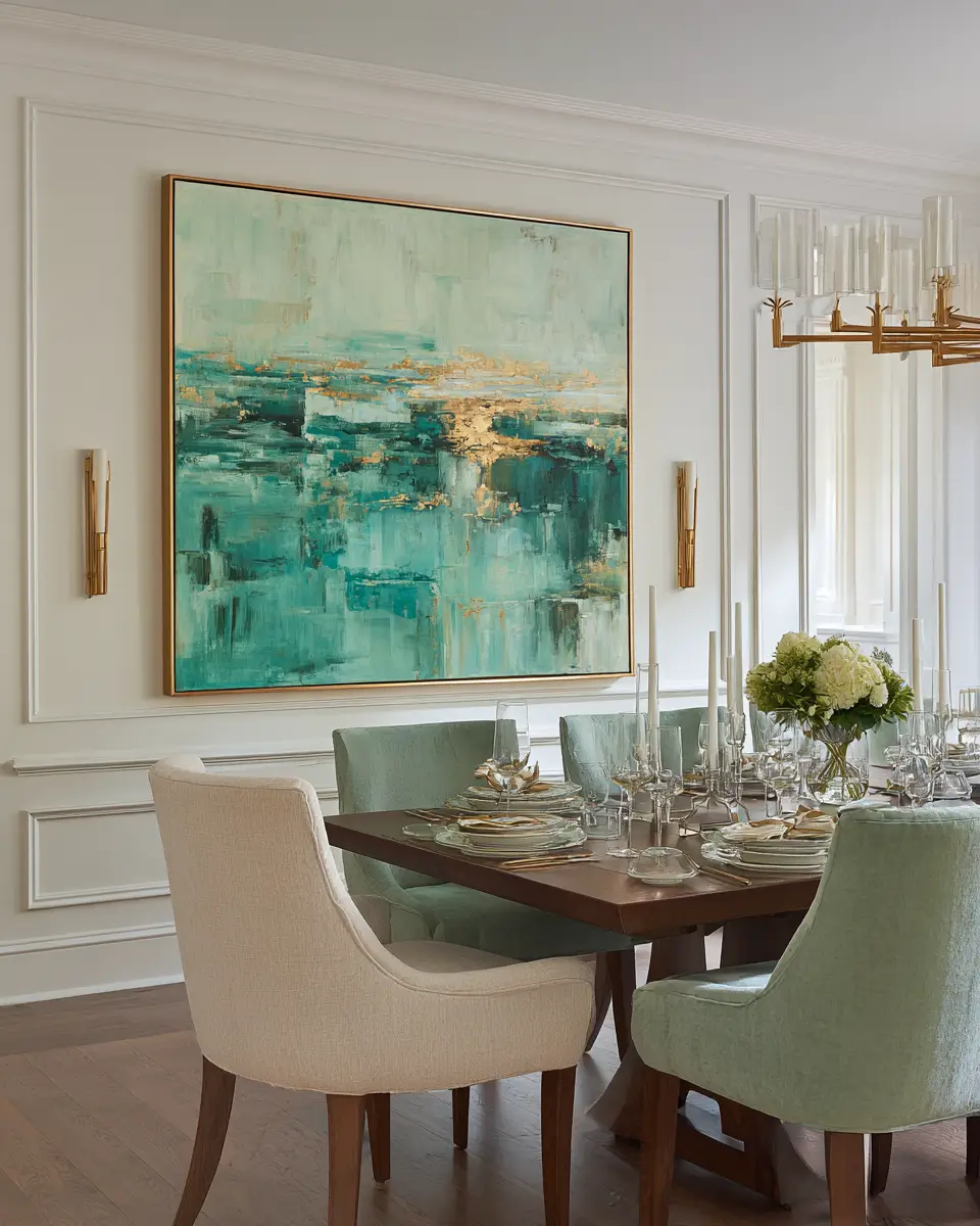 Sage Green Classic Dining Room Decor Ideas