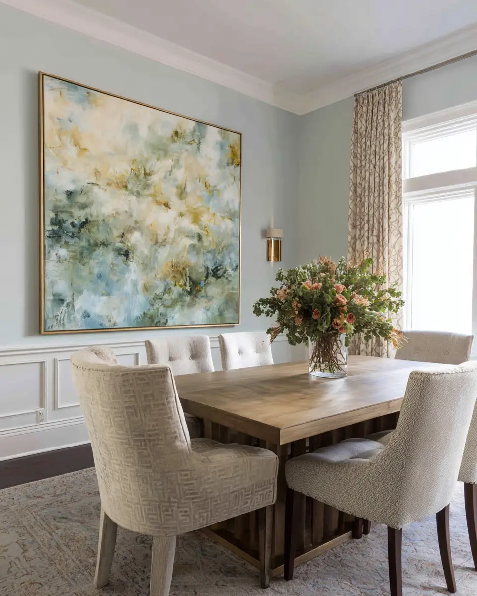 Sage Green Classic Dining Room Decor Ideas