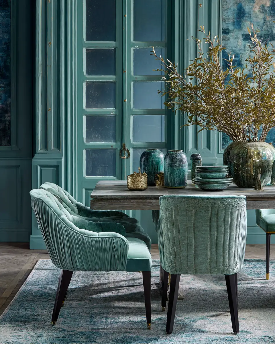 Sage Green Classic Dining Room Decor Ideas