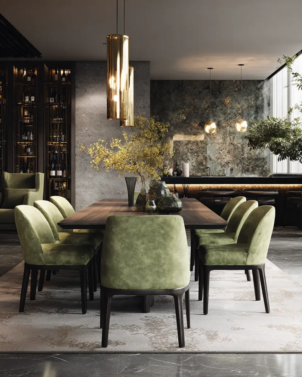 Sage Green Classic Dining Room Decor Ideas