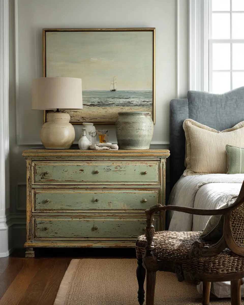 Sage Green Coastal Bedroom Decor Ideas - Featured