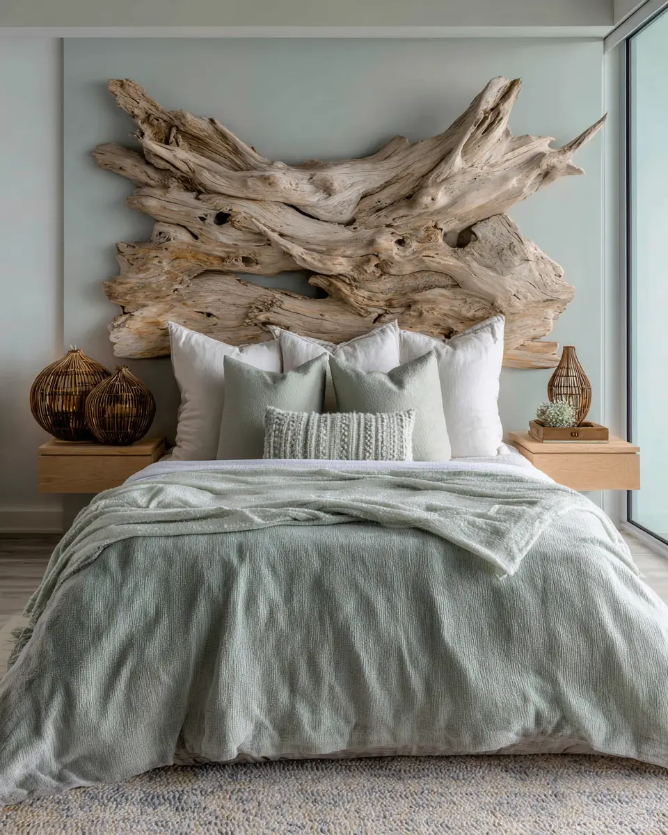 Sage Green Coastal Bedroom Decor Ideas