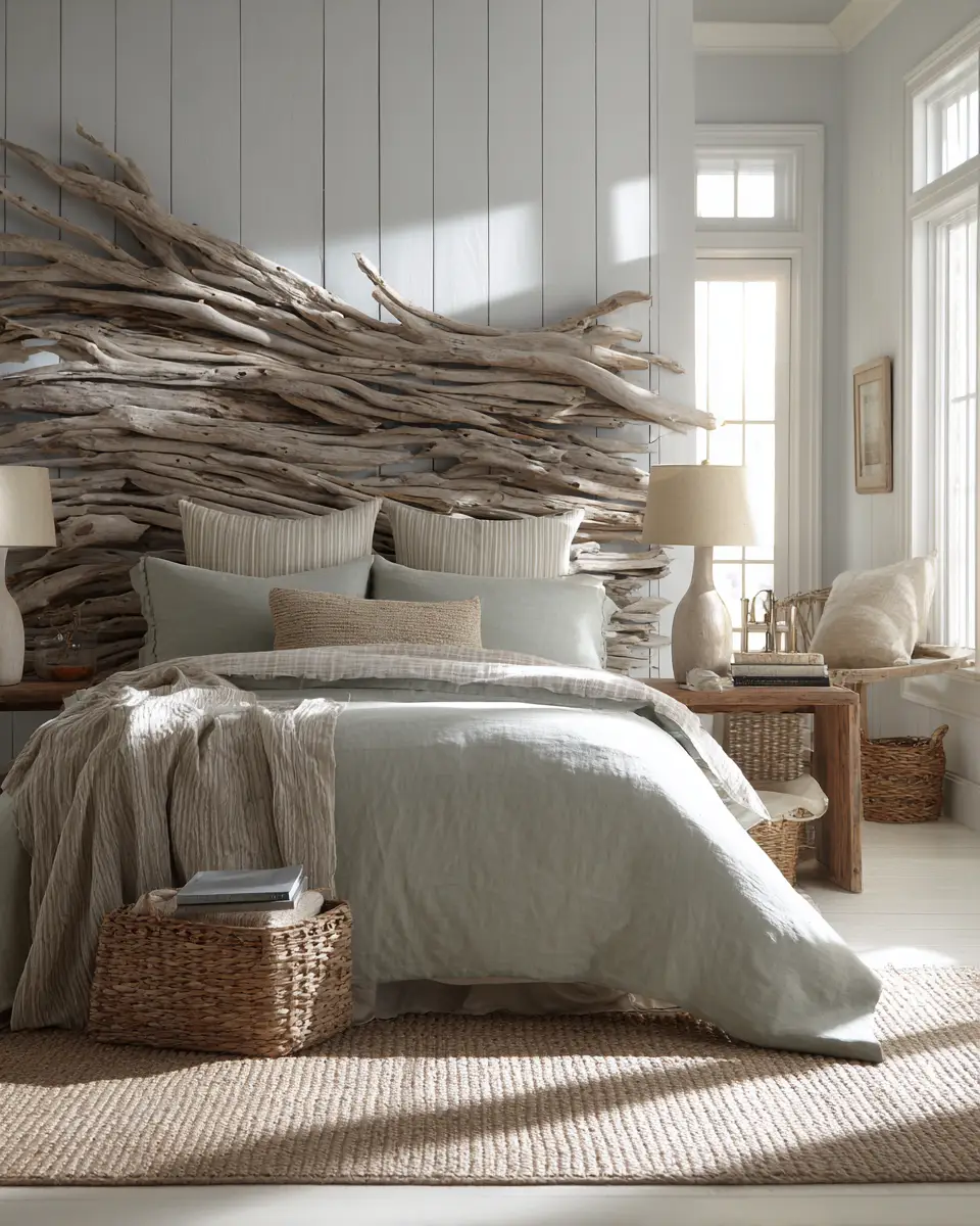 Sage Green Coastal Bedroom Decor Ideas