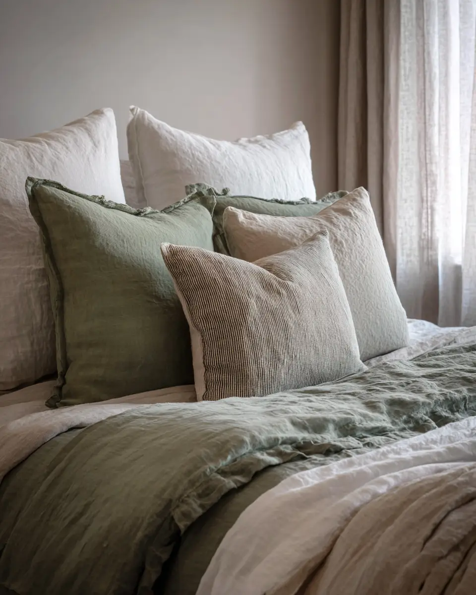 Sage Green Coastal Bedroom Decor Ideas