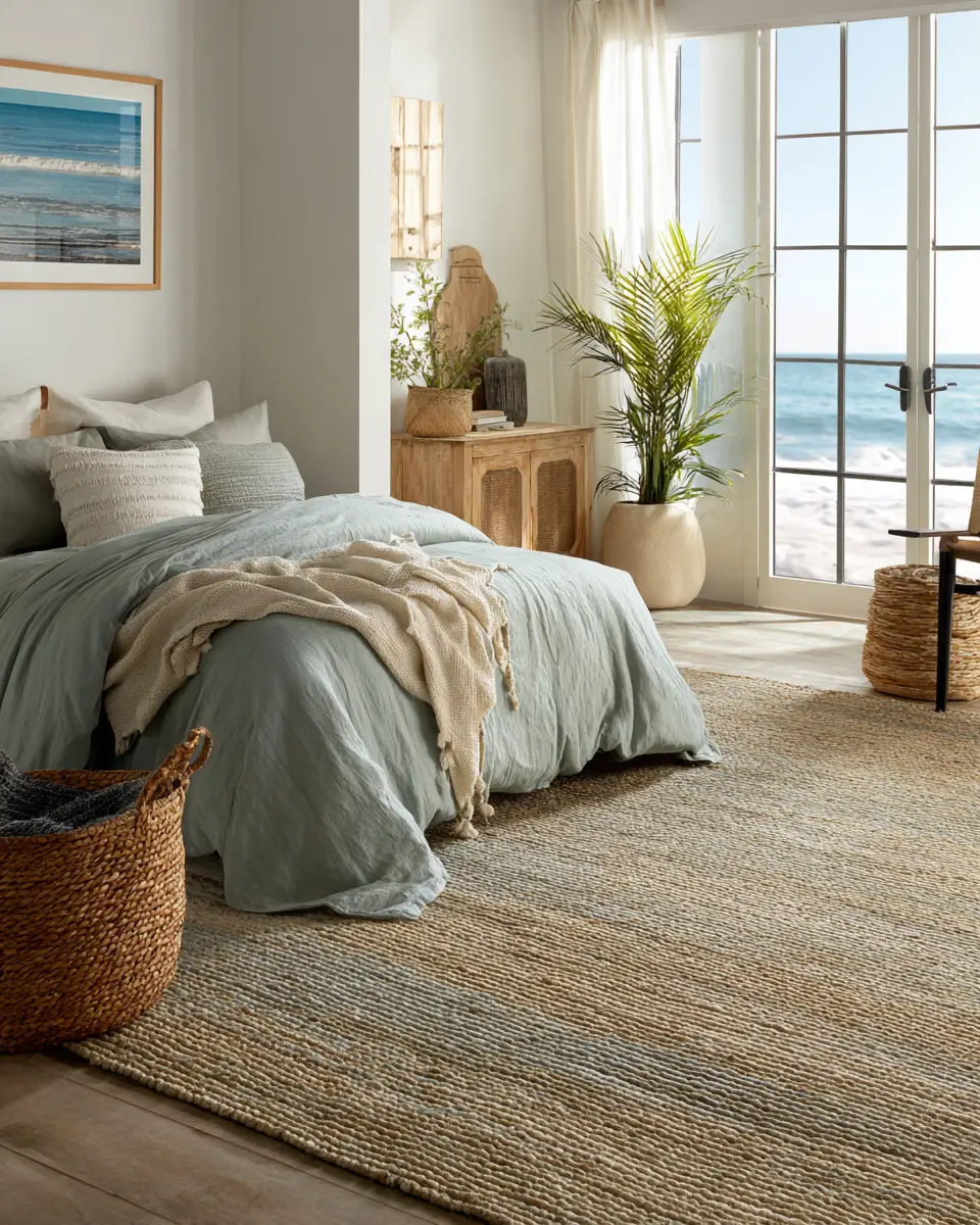 Sage Green Coastal Bedroom Decor Ideas