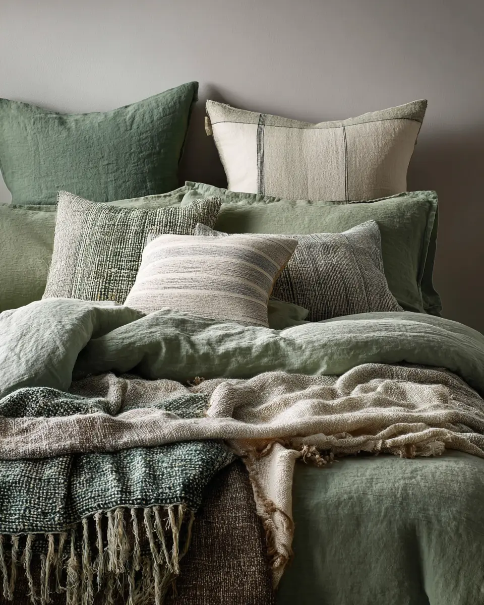 Sage Green Coastal Bedroom Decor Ideas
