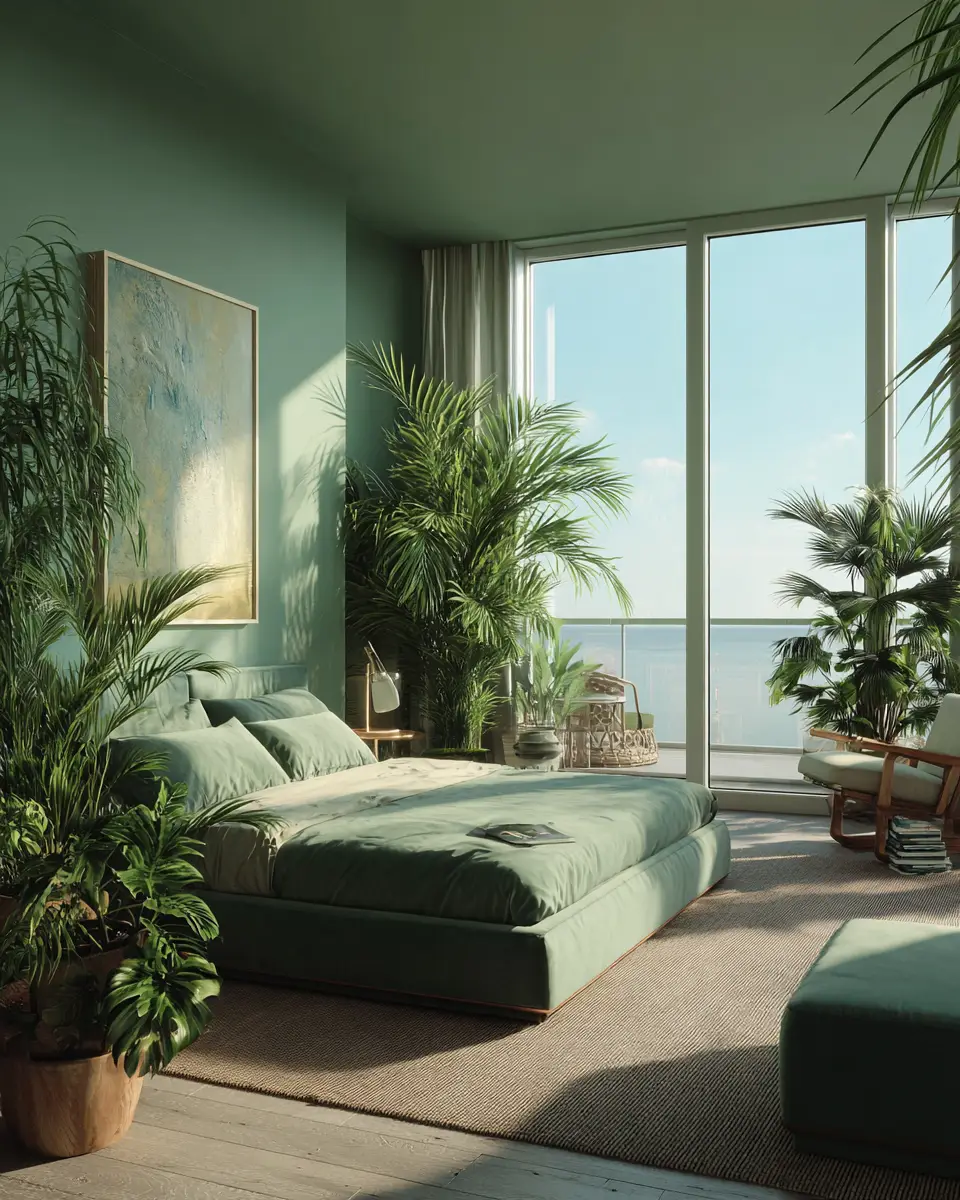 Sage Green Coastal Bedroom Decor Ideas