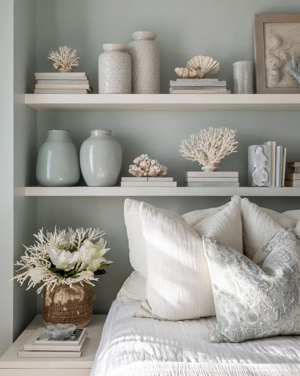 Sage Green Coastal Bedroom Decor Ideas