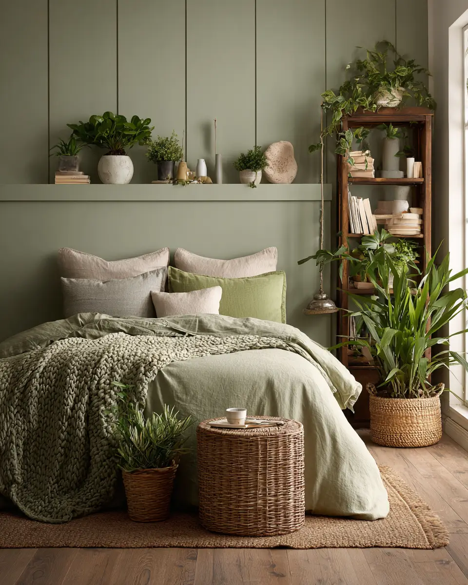 Sage Green Coastal Bedroom Decor Ideas