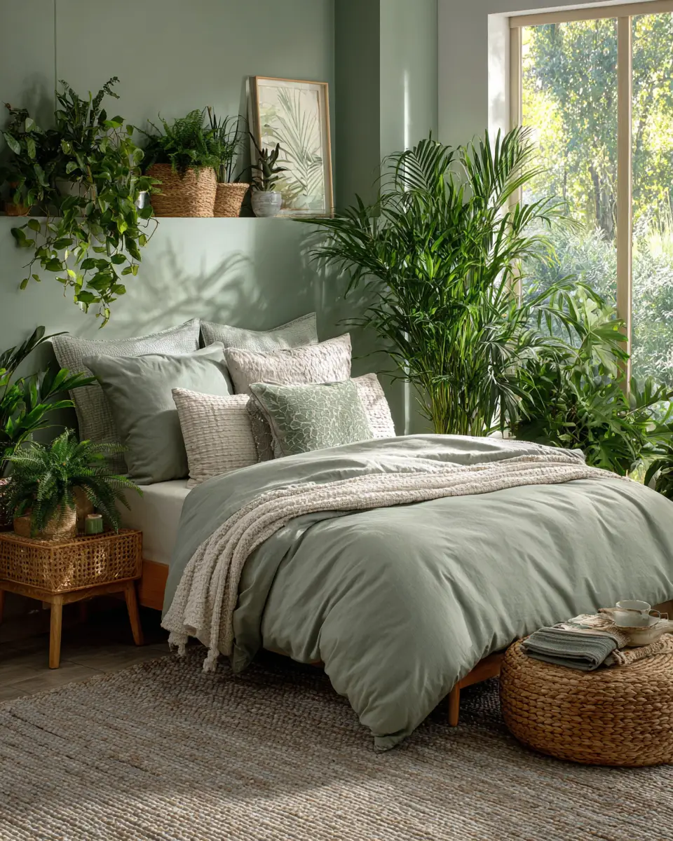 Sage Green Coastal Bedroom Decor Ideas