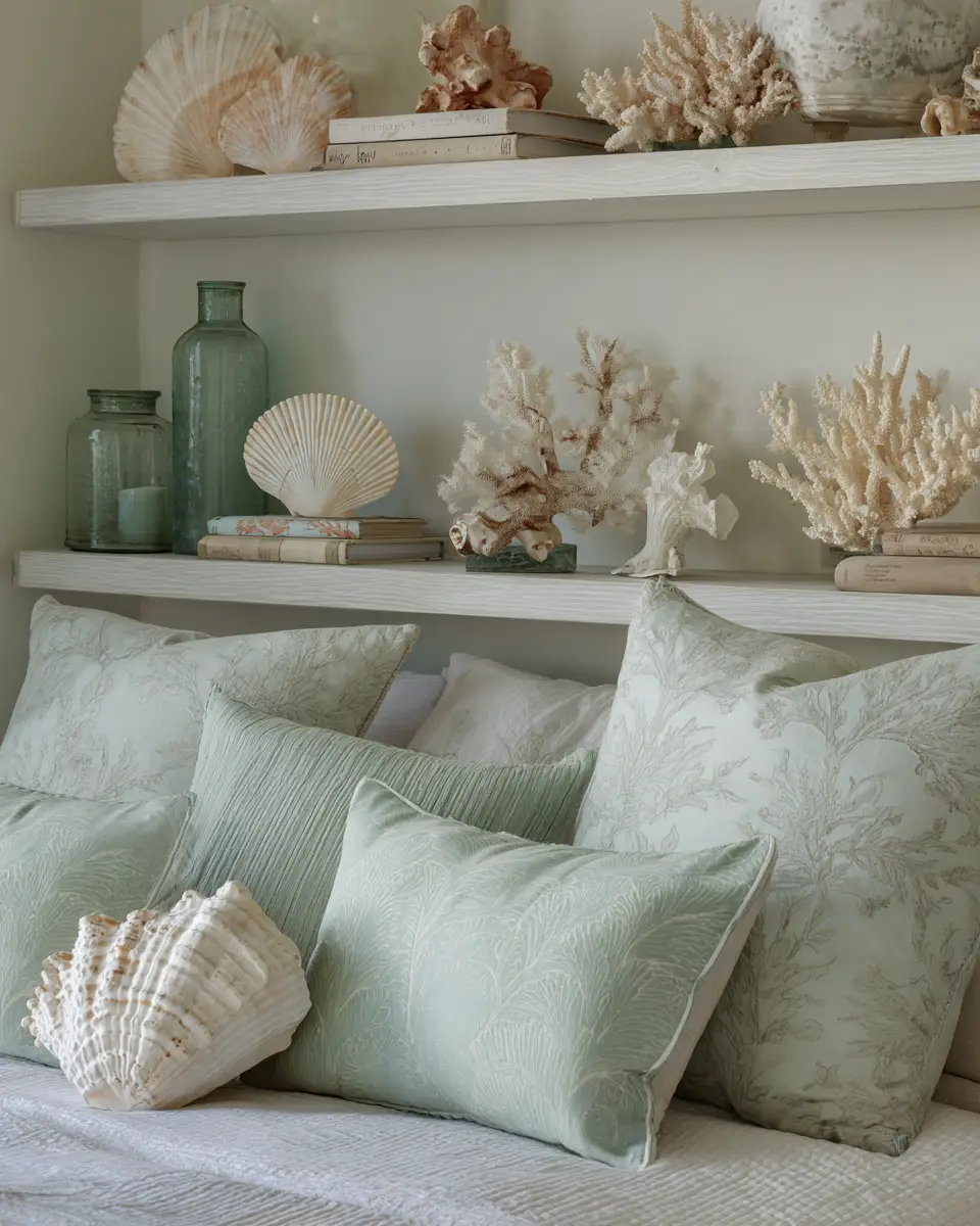 Sage Green Coastal Bedroom Decor Ideas