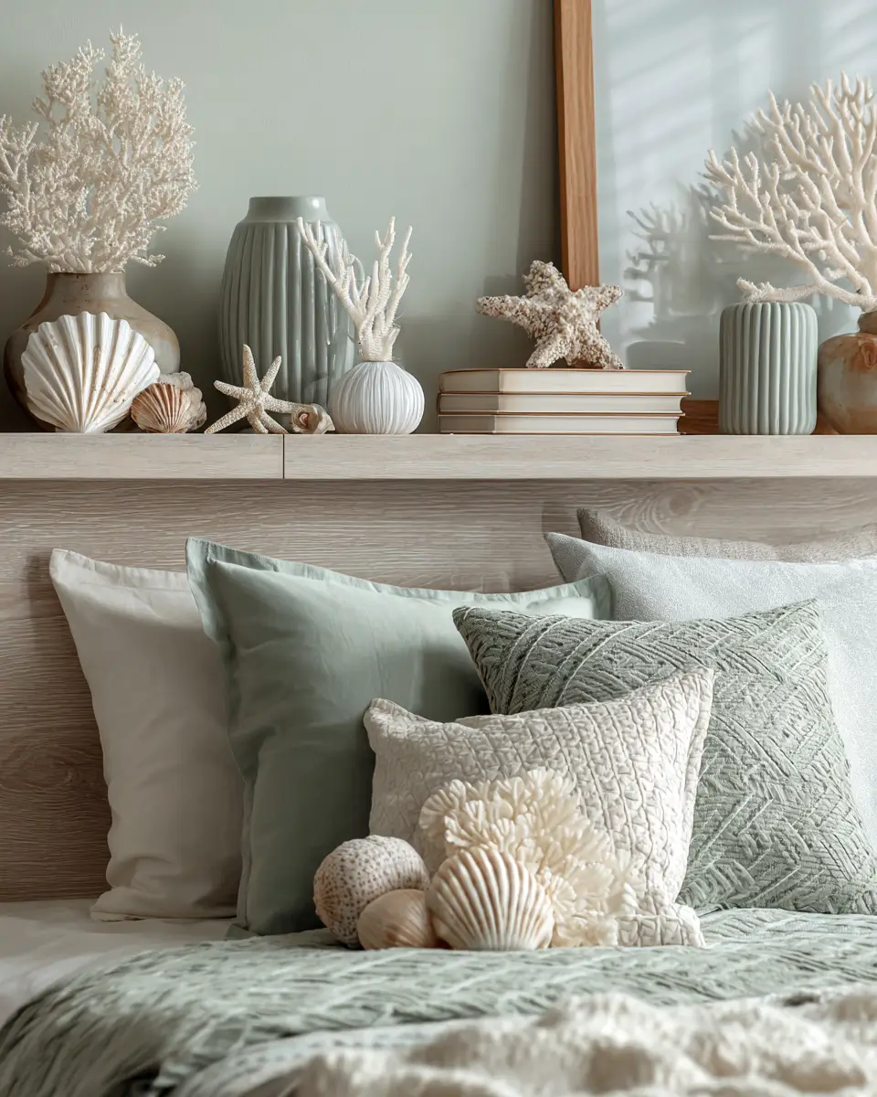 Sage Green Coastal Bedroom Decor Ideas