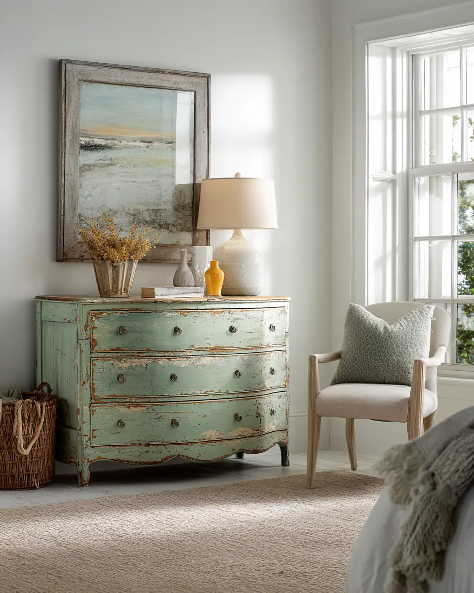 Sage Green Coastal Bedroom Decor Ideas