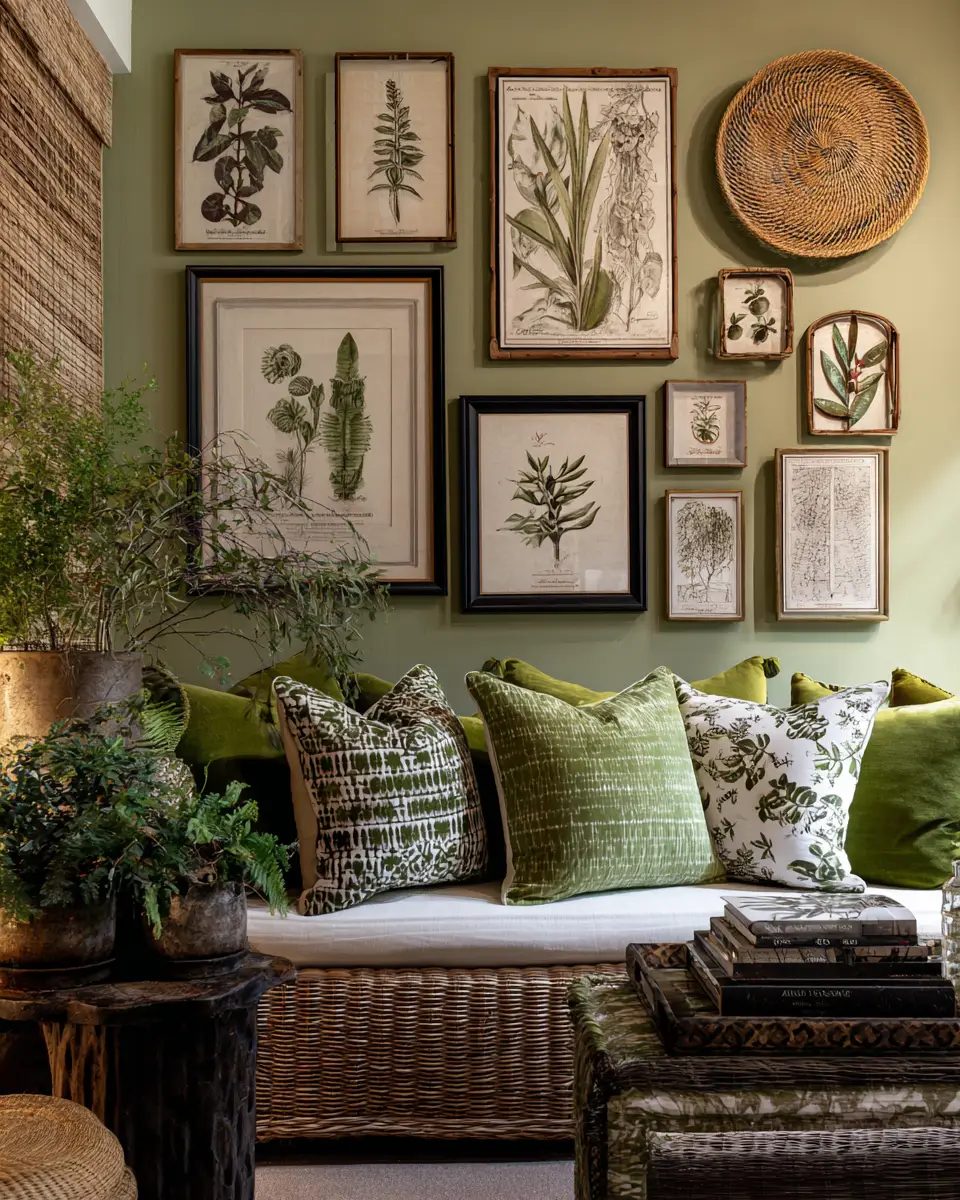 Sage Green Eclectic Porch Decor Ideas - Featured