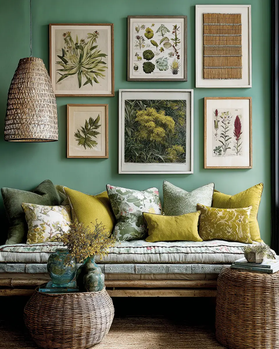 Sage Green Eclectic Porch Decor Ideas