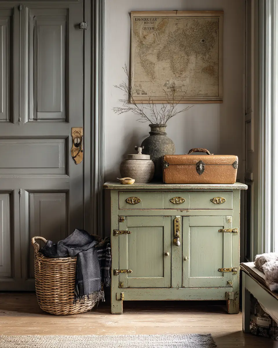 Sage Green Farmhouse Entryway Decor Ideas