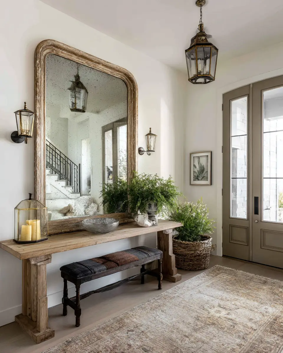 Sage Green Farmhouse Entryway Decor Ideas