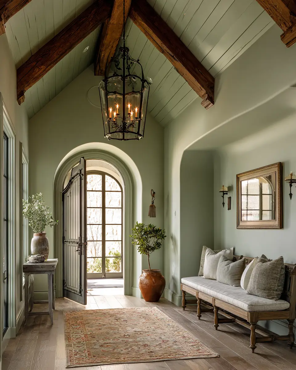 Sage Green Farmhouse Entryway Decor Ideas
