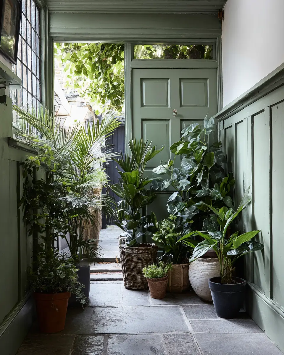 Sage Green Farmhouse Entryway Decor Ideas