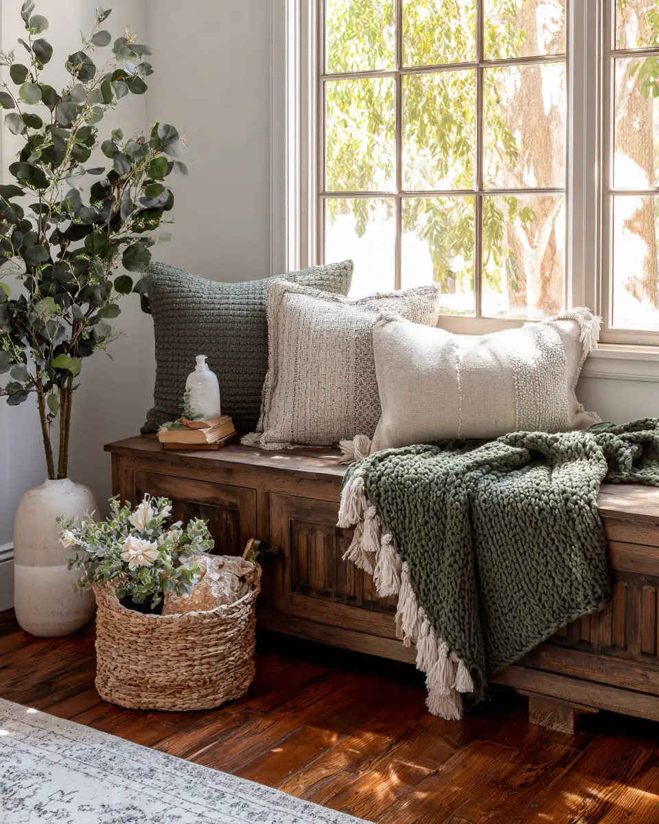 Sage Green Farmhouse Entryway Decor Ideas