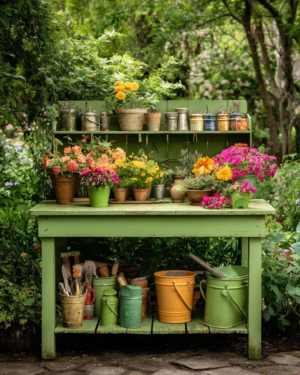 Sage Green Garden Decor Ideas - Featured