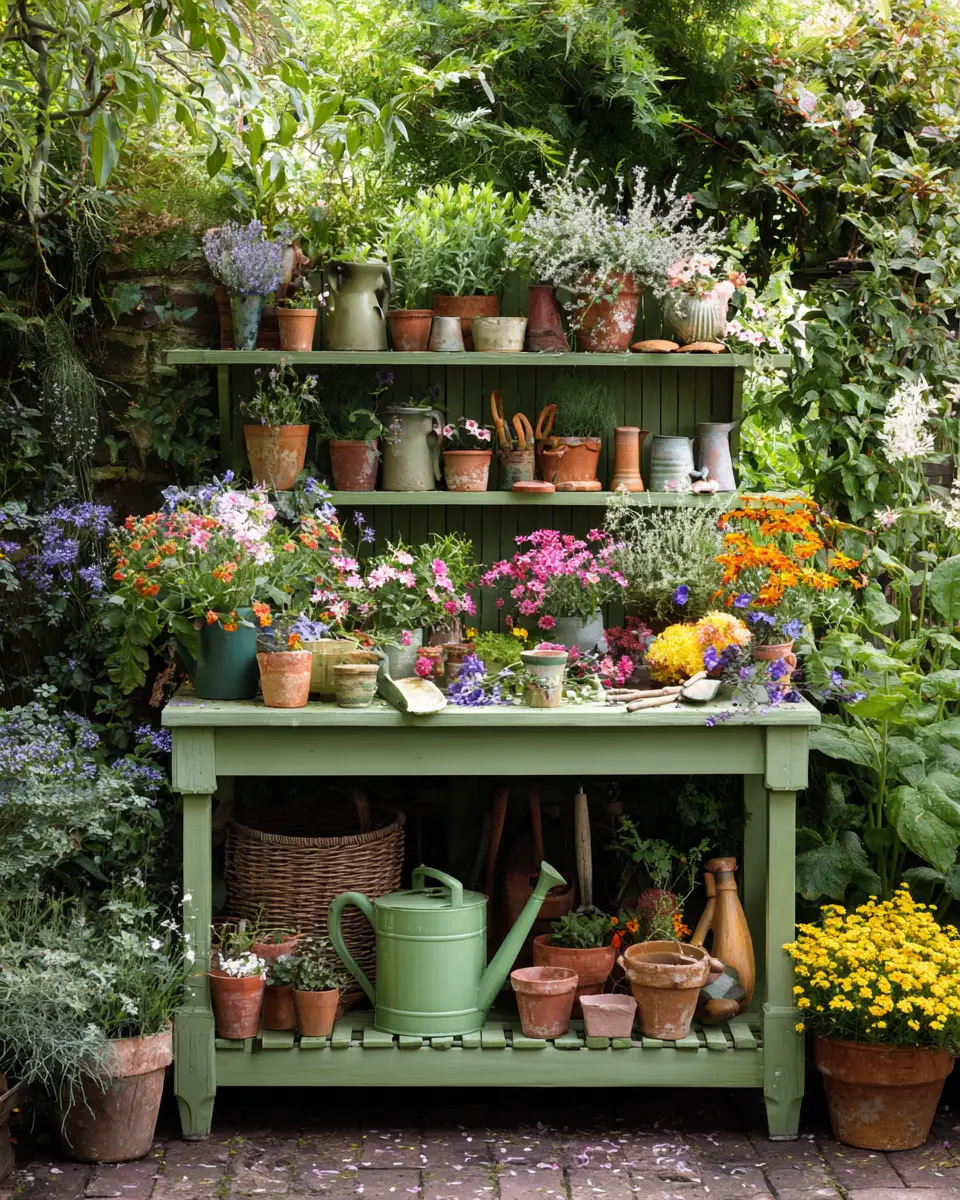 Sage Green Garden Decor Ideas