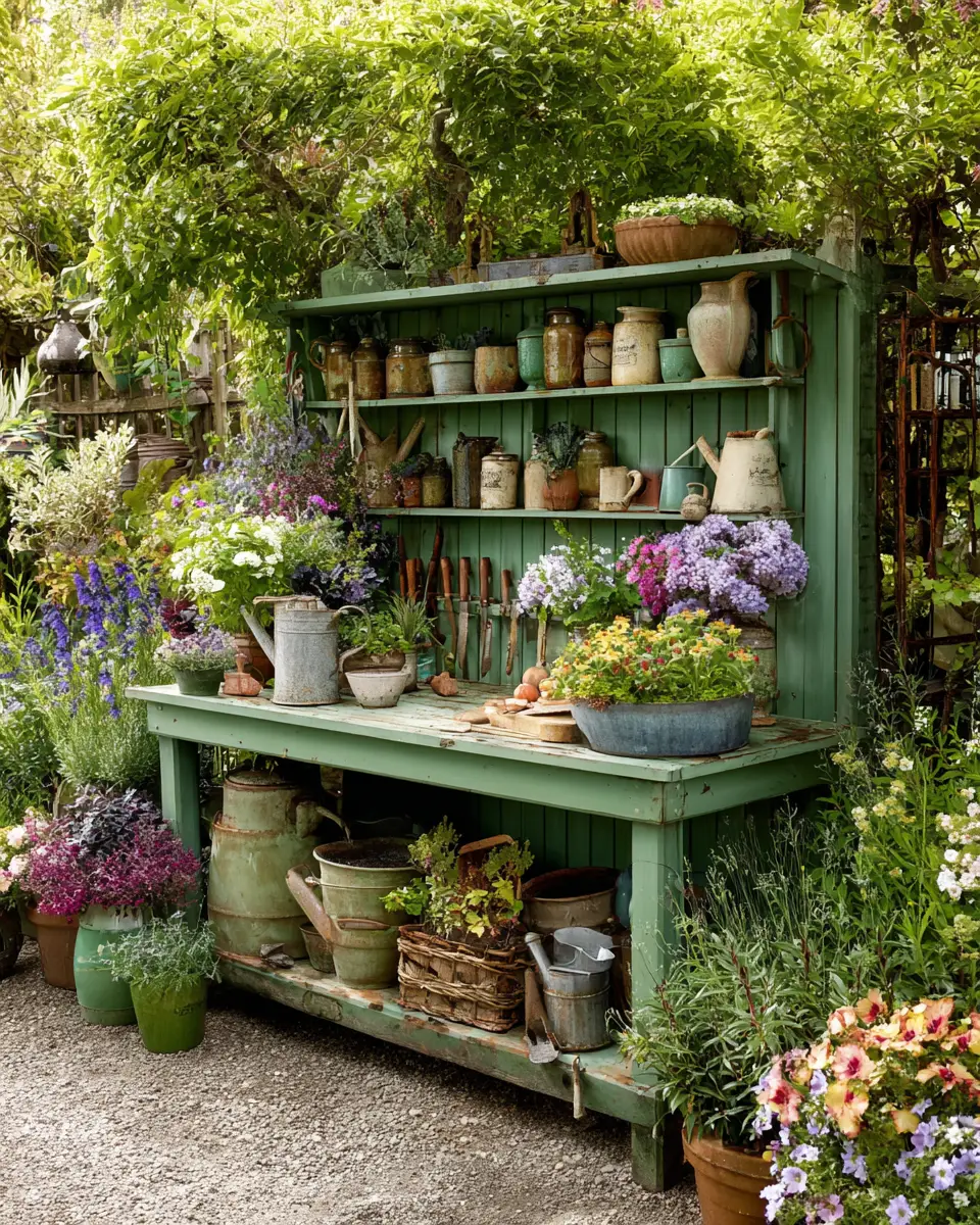 Sage Green Garden Decor Ideas