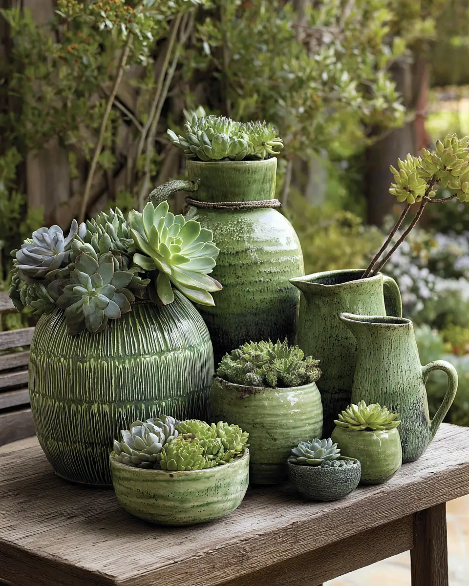 Sage Green Garden Decor Ideas