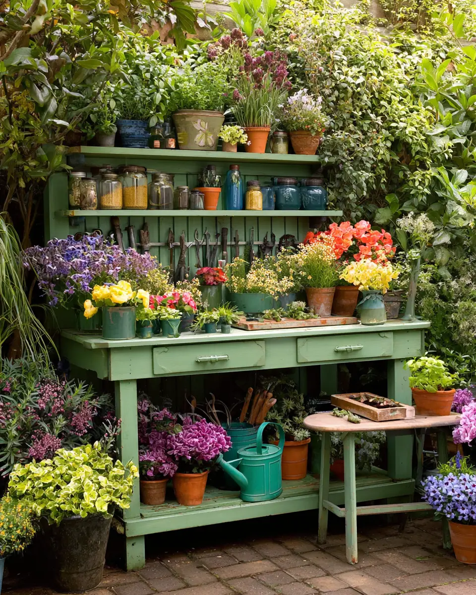 Sage Green Garden Decor Ideas