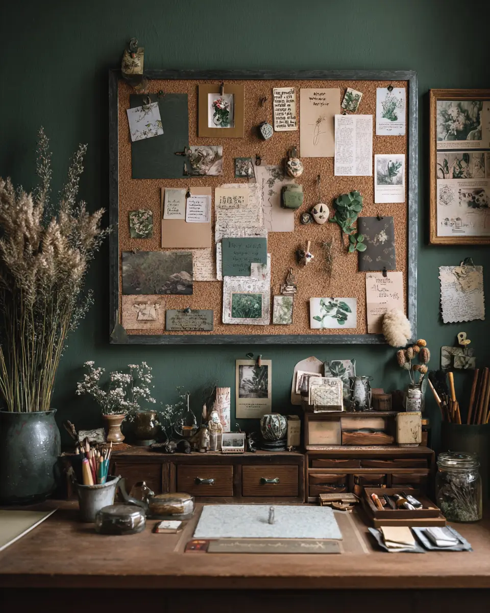 Sage Green Industrial Home Office Decor Ideas