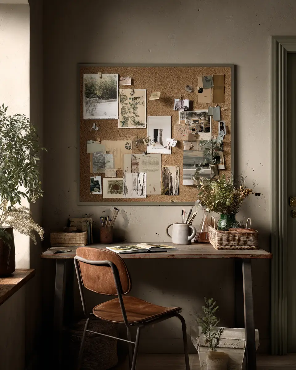Sage Green Industrial Home Office Decor Ideas