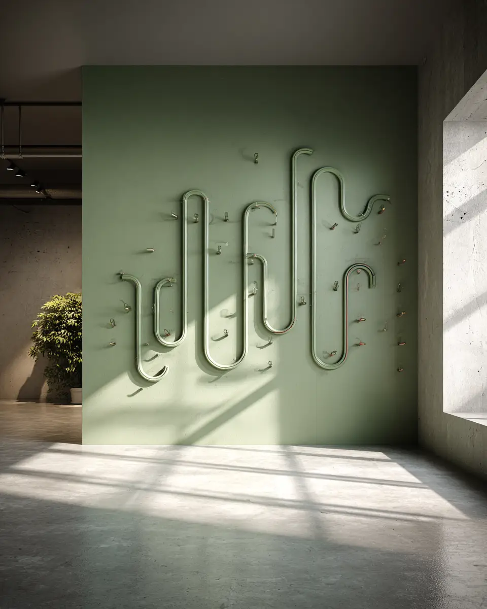 Sage Green Industrial Home Office Decor Ideas