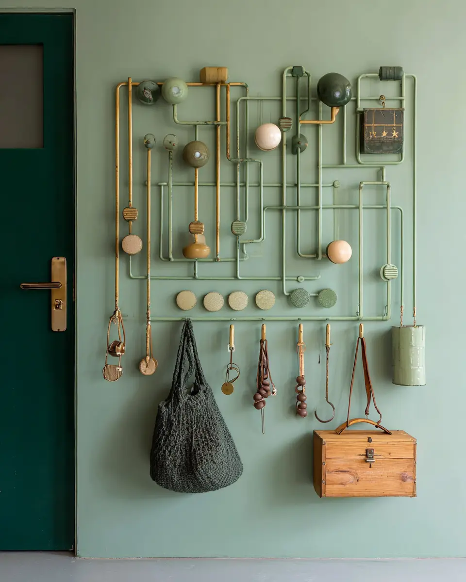 Sage Green Industrial Home Office Decor Ideas