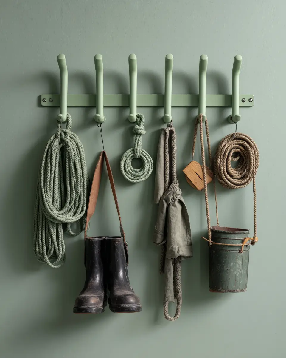 Sage Green Industrial Home Office Decor Ideas