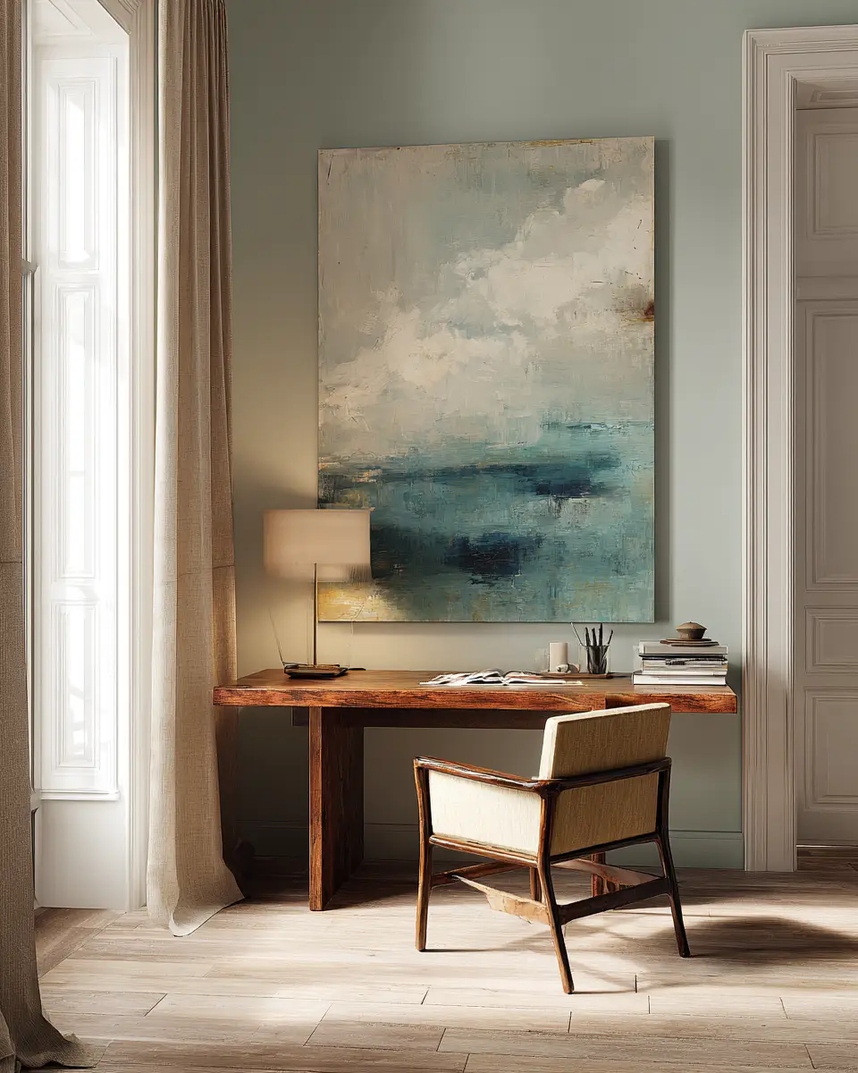 Sage Green Minimalist Home Office Decor Ideas