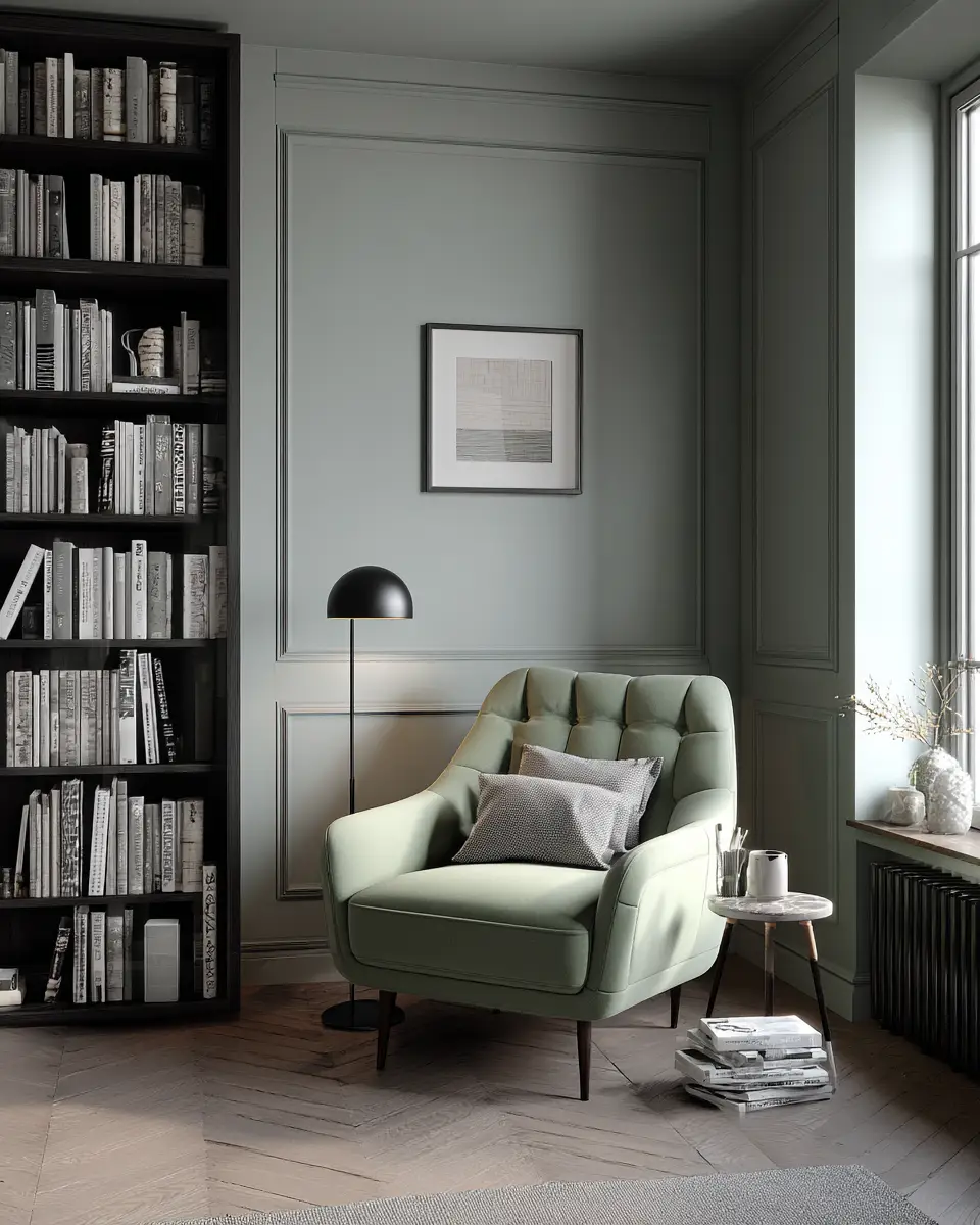 Sage Green Minimalist Home Office Decor Ideas