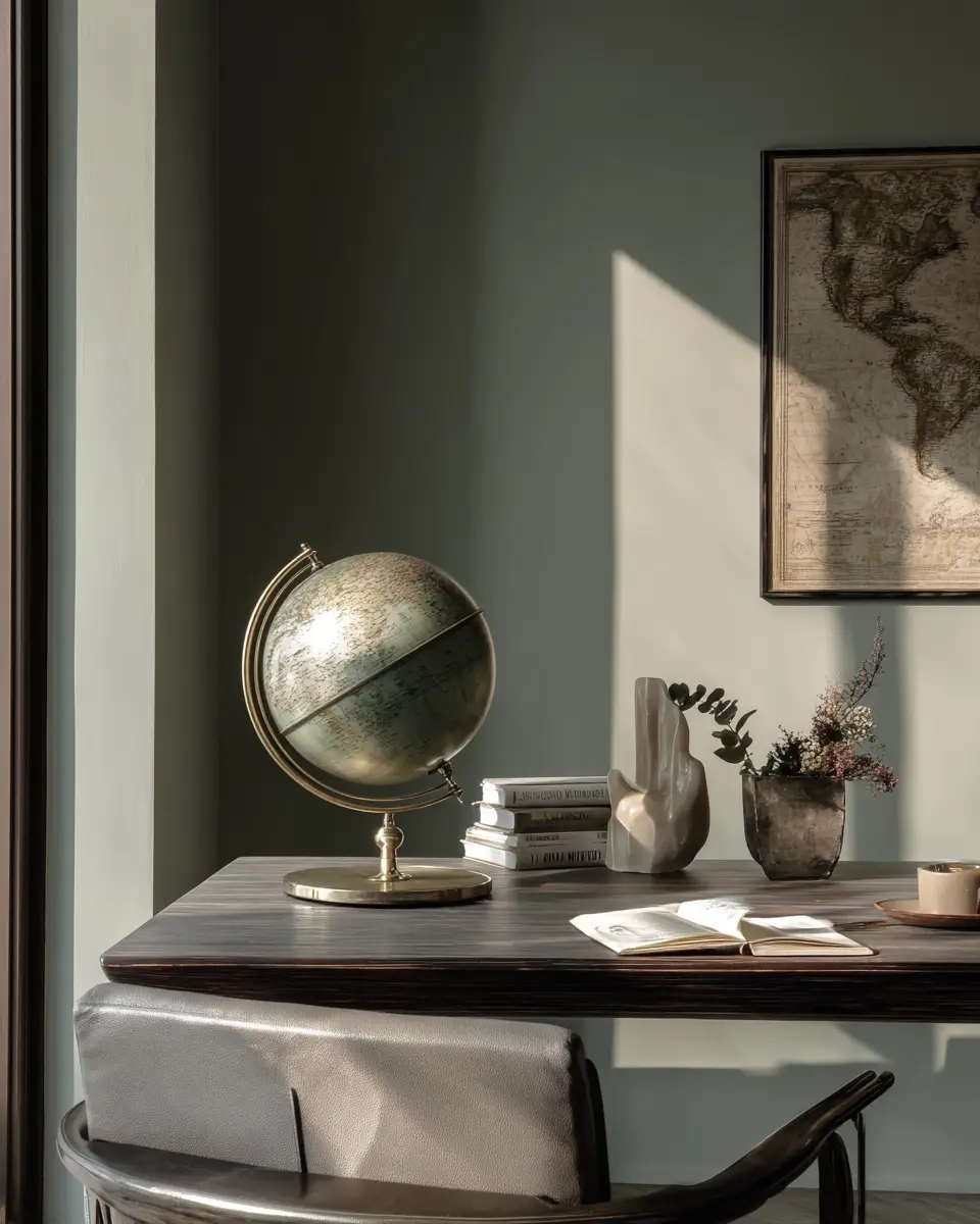 Sage Green Minimalist Home Office Decor Ideas