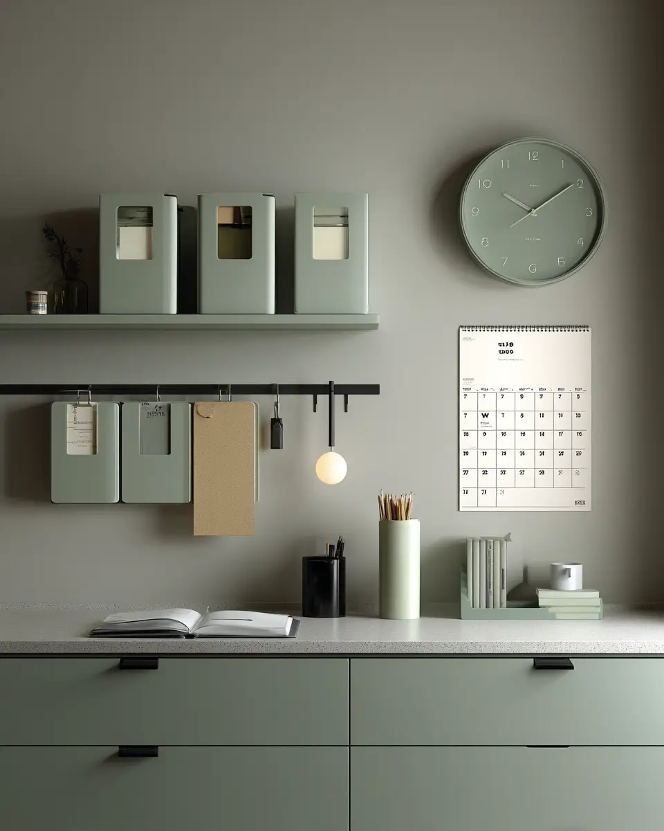 Sage Green Minimalist Home Office Decor Ideas