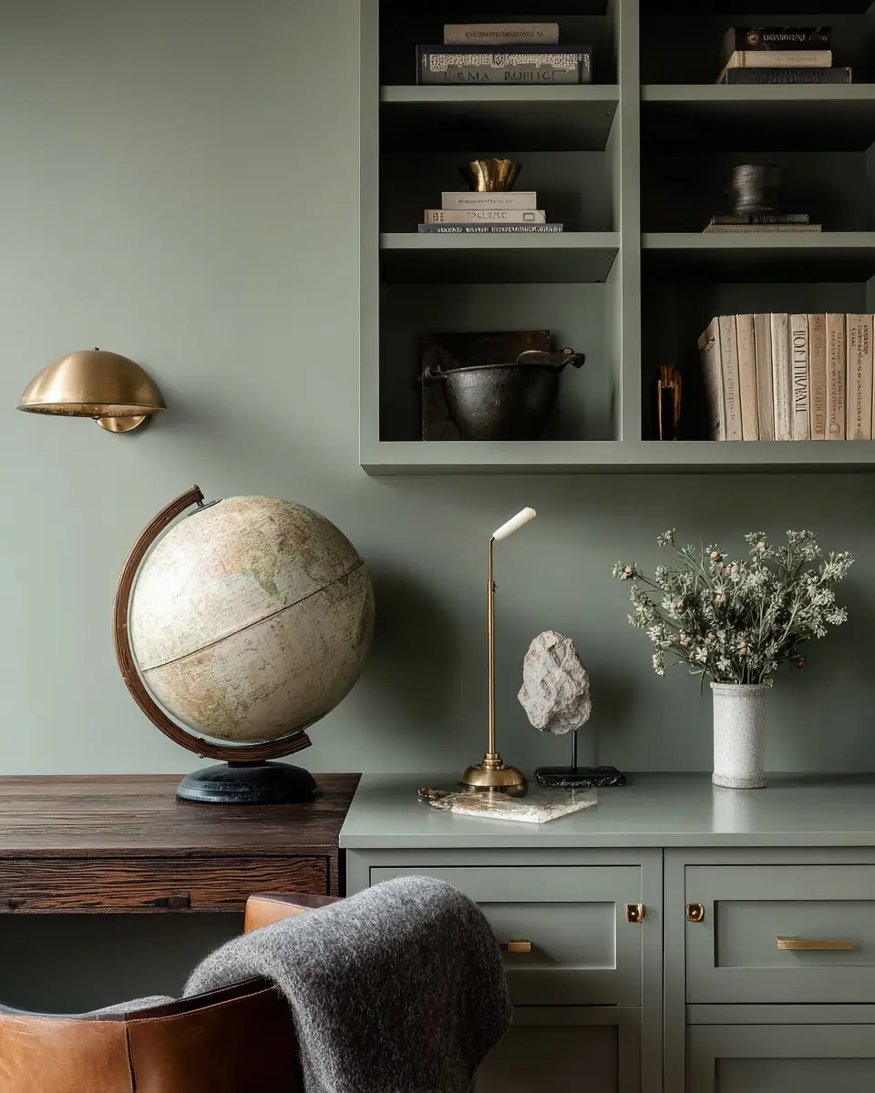Sage Green Minimalist Home Office Decor Ideas