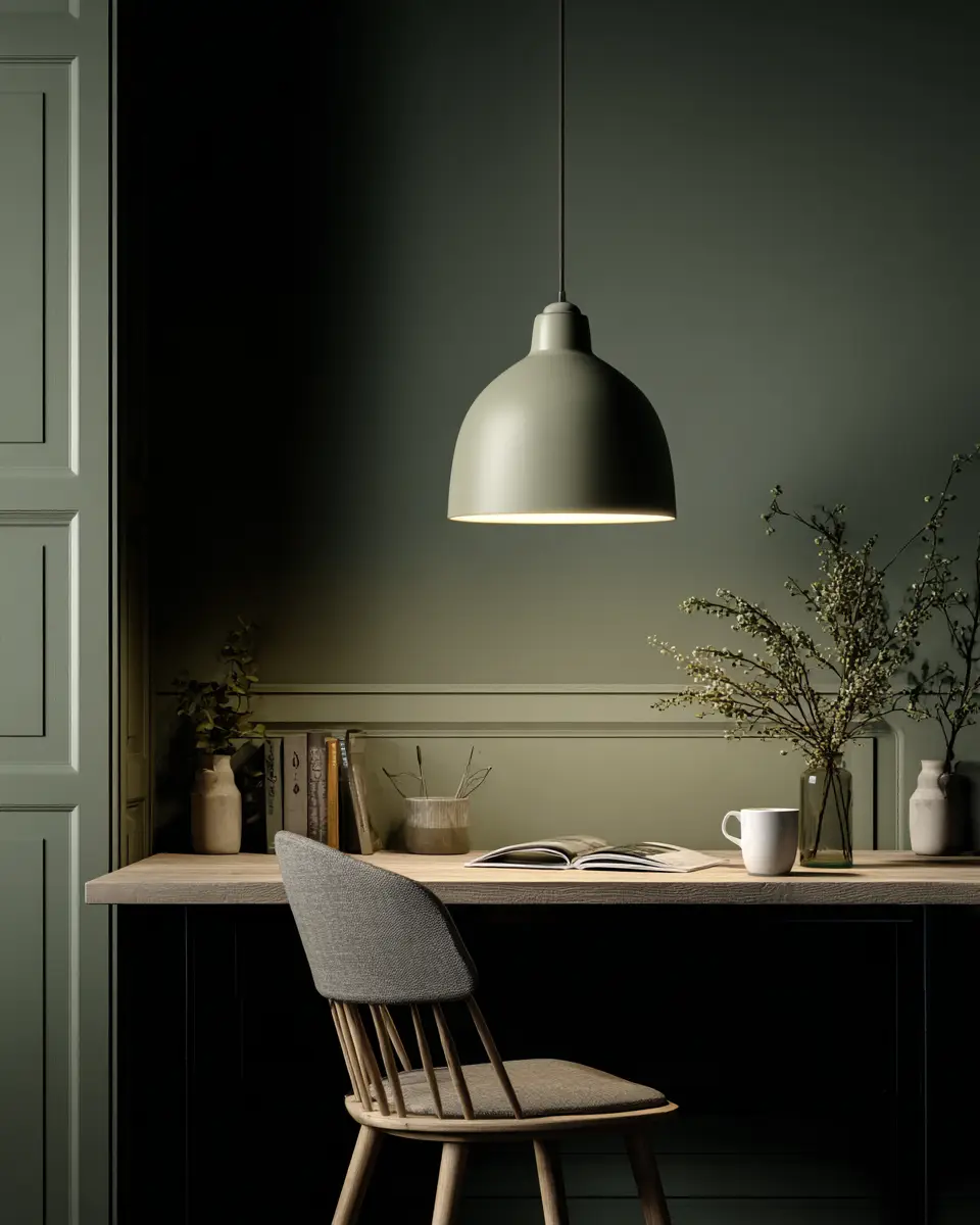 Sage Green Minimalist Home Office Decor Ideas