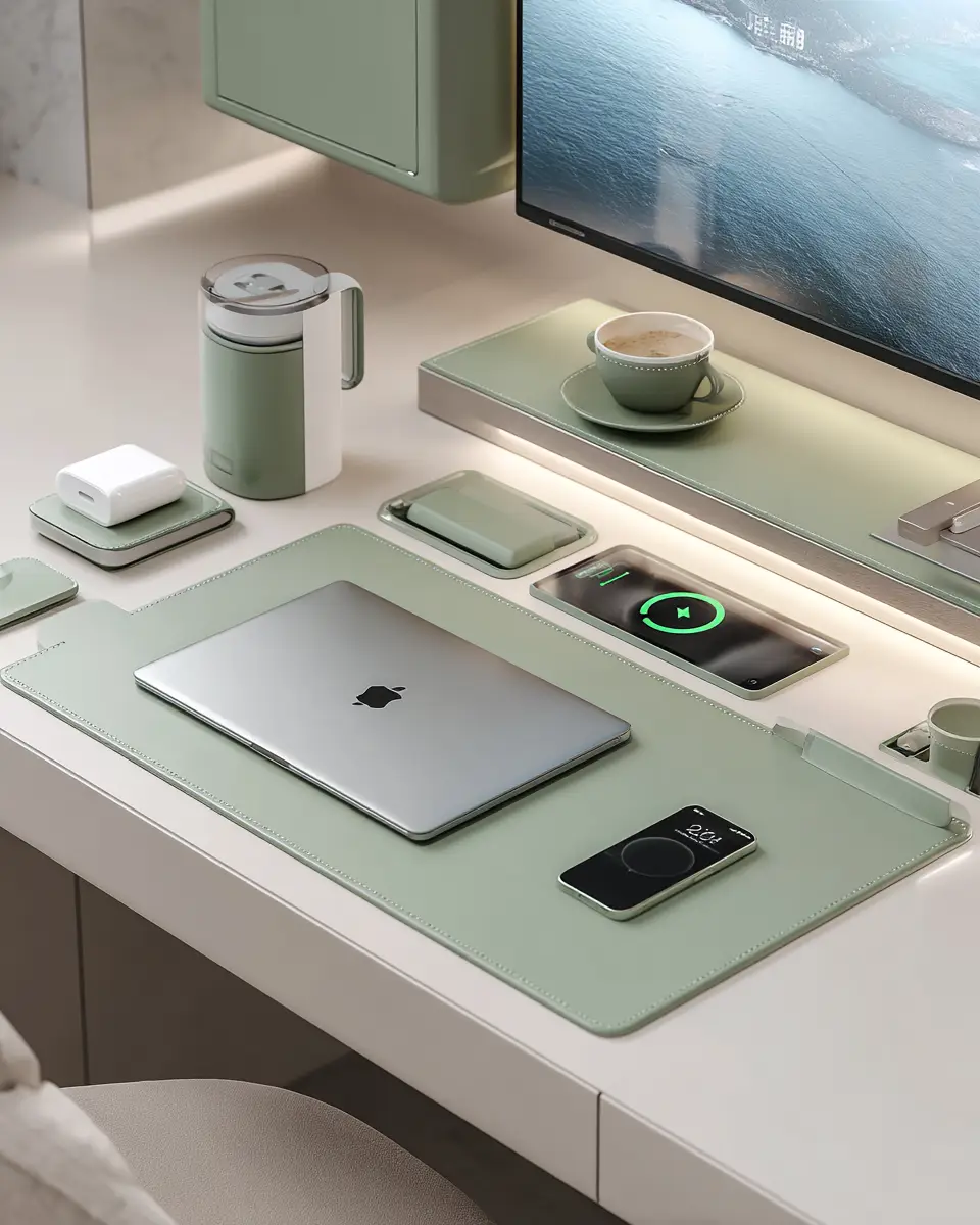 Sage Green Minimalist Home Office Decor Ideas