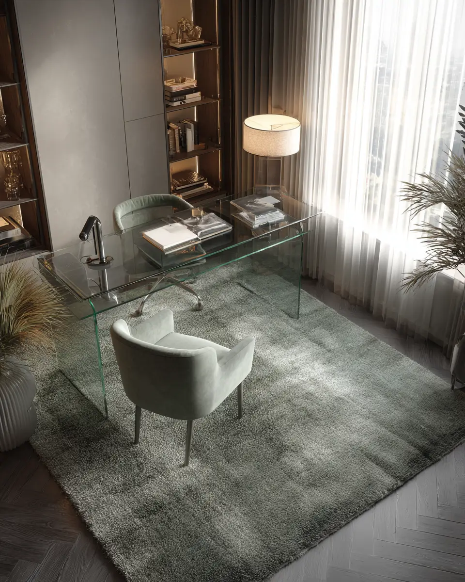 Sage Green Minimalist Home Office Decor Ideas